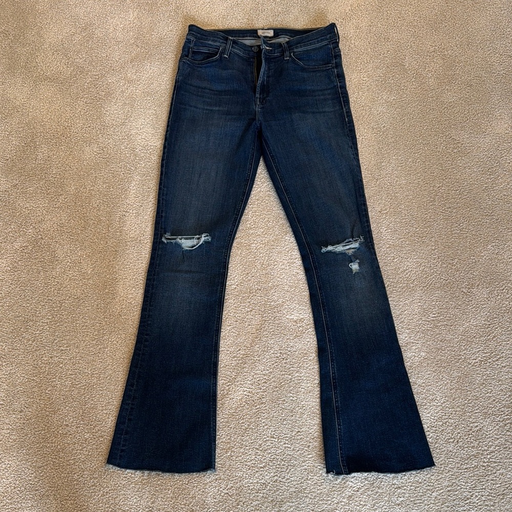 Dark Blue Flared Women Jeans
